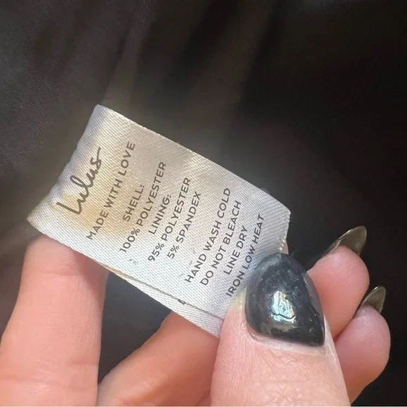 Lulu's Black Floral Midi Dress with Purple & Green Accents - Picture 12 of 14